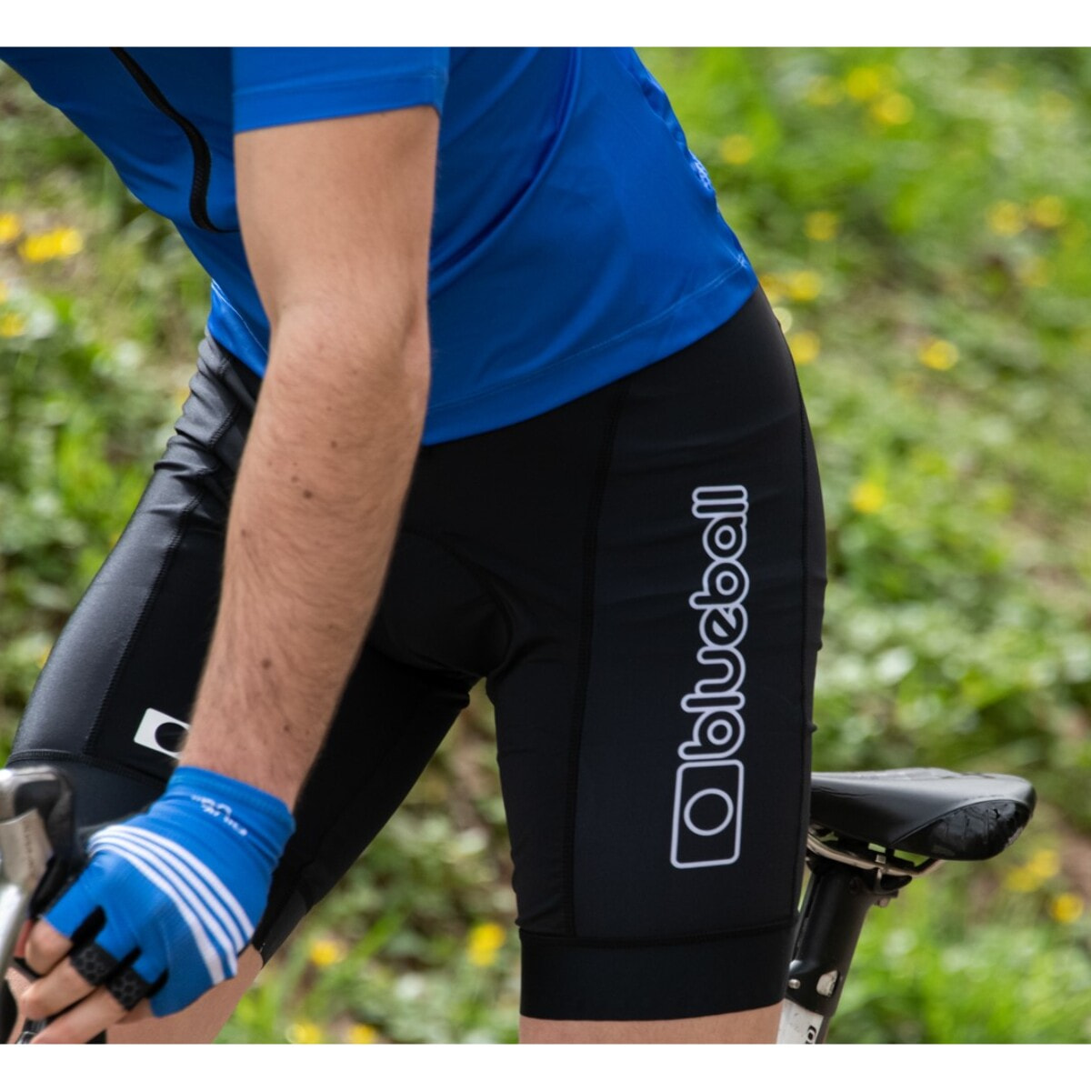 CULOTTE DE COMPRESIÓN CICLISMO PARA HOMBRE CORTO BLUEBALL EN NEGRO