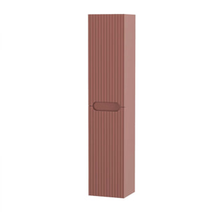 Colonne de salle de bain Terracotta Suspendu - Hauteur 120 cm - 2 Portes - LEON