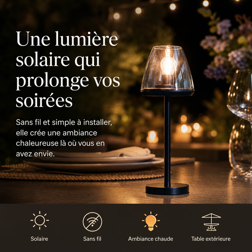 EZIlight® Solar lamp one - Pack de 2 lampes