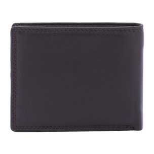 Portafoglio uomo in vera pelle - Modello False - Artigianale - 8.5 x 11.0 x 2.5 cm