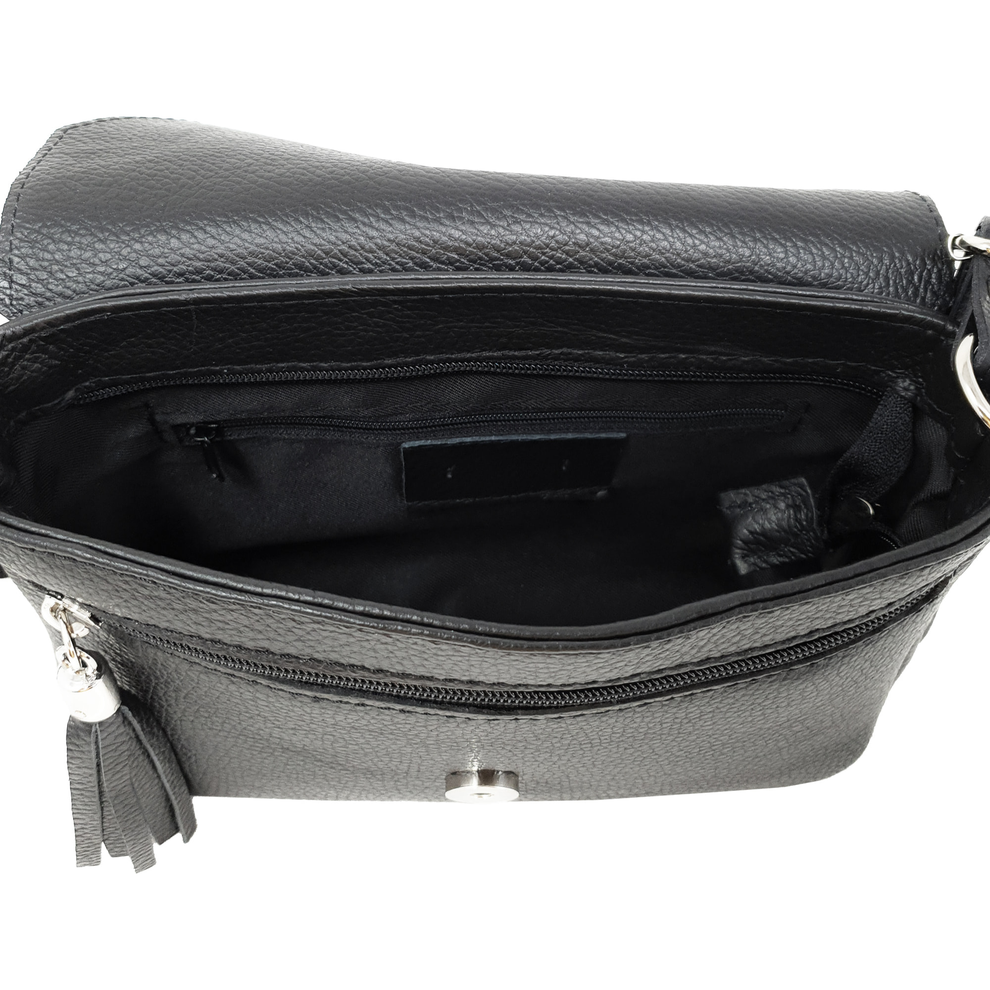 Chicca Borse Tracollina Donna in Pelle Nero