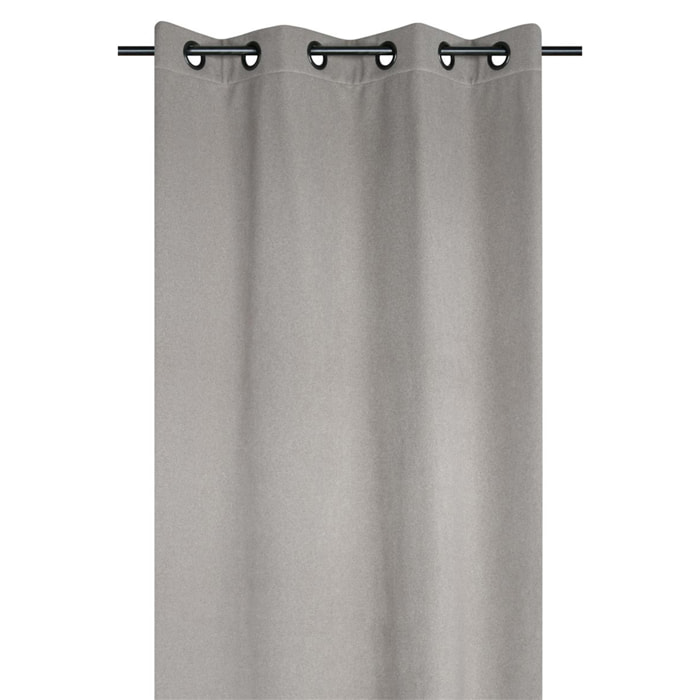 Rideau isolant à œillets pour un intérieur confortable et élégant - Naturel