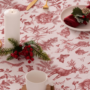 Mantel antimanchas RUDOLPH ROJO