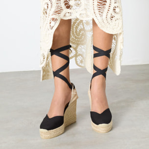 Alpargata Chiara cuña de yute 11cm doble plataforma