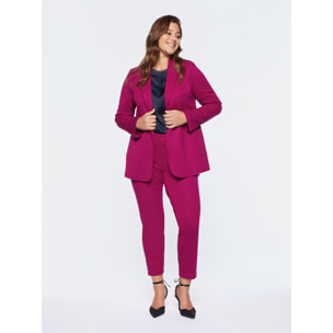 Fiorella Rubino - Blazer in punto Milano - Fucsia