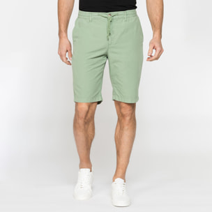BERMUDA IN RIPSTOP LEGGERO CON ELASTICO E COULISSE