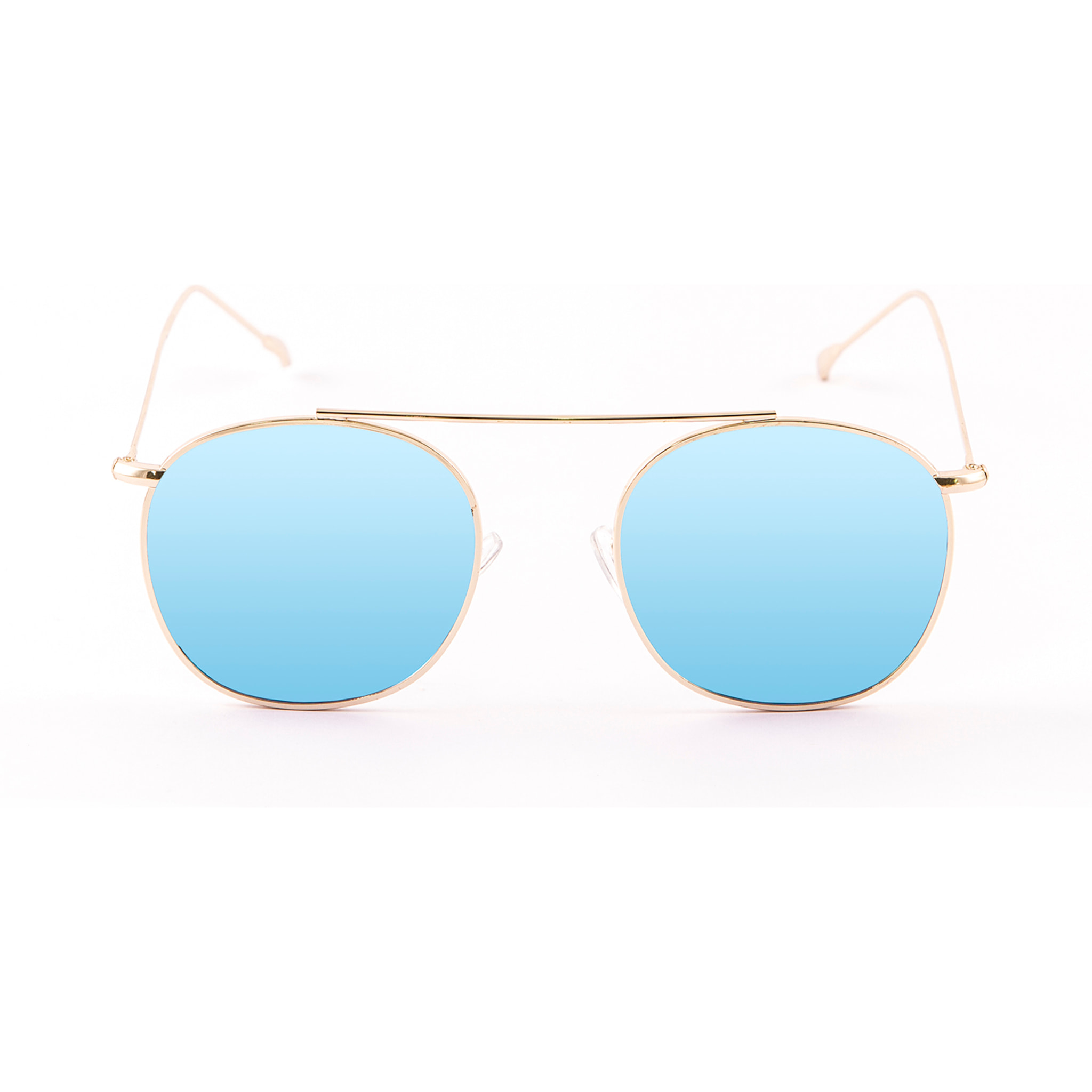Gafas de sol PALO ALTO ATLANTA - Metal dorado / Revo azul cielo