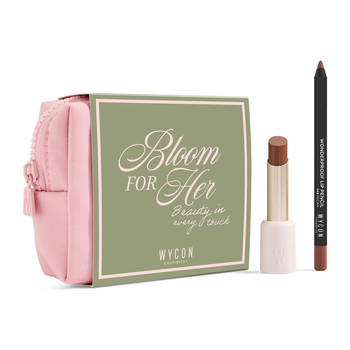 BLOOM FOR HER 07 Glow Touch 07 + Wonderproof Lip Pencil 143