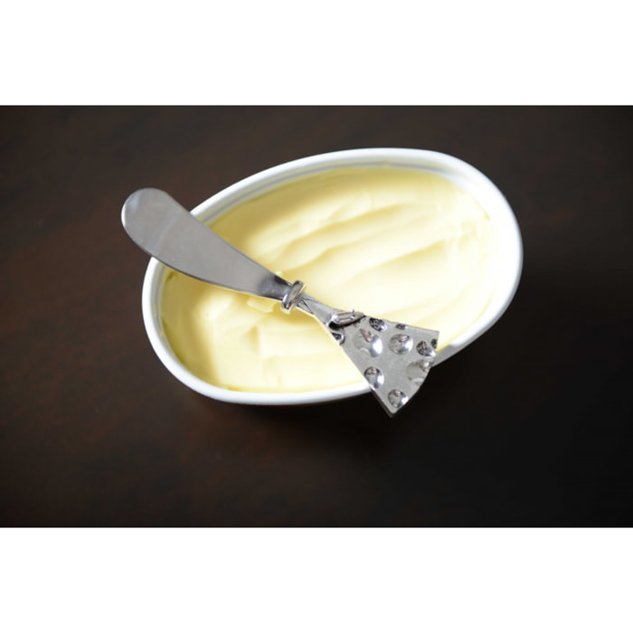TARTINEUR DESIGN FROMAGE ARGENT - LOT DE 2