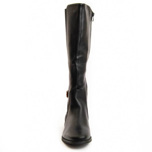 Bota De Tacón - Negro - Altura: 4 Cm