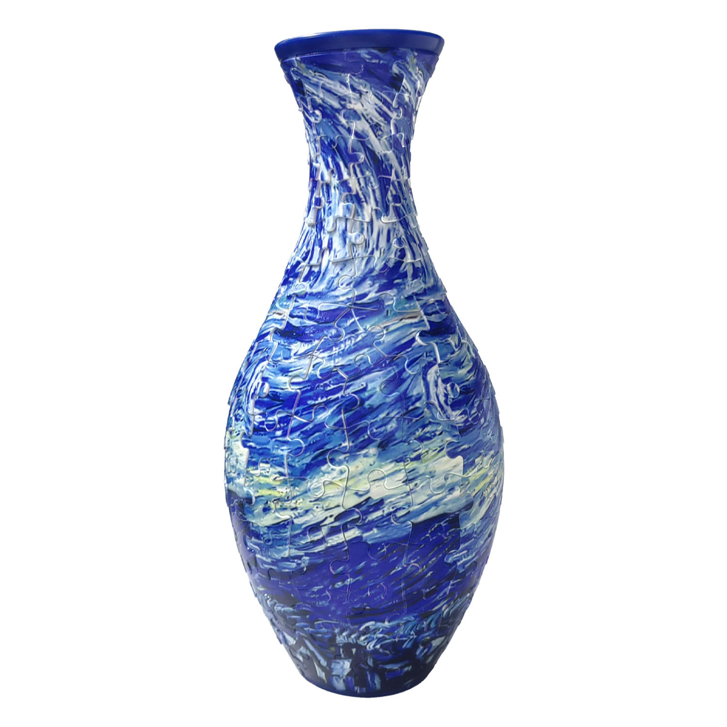 Puzzle 3D in ABS con 160 pezzi. Design Vaso tradizionale con Mare blu.