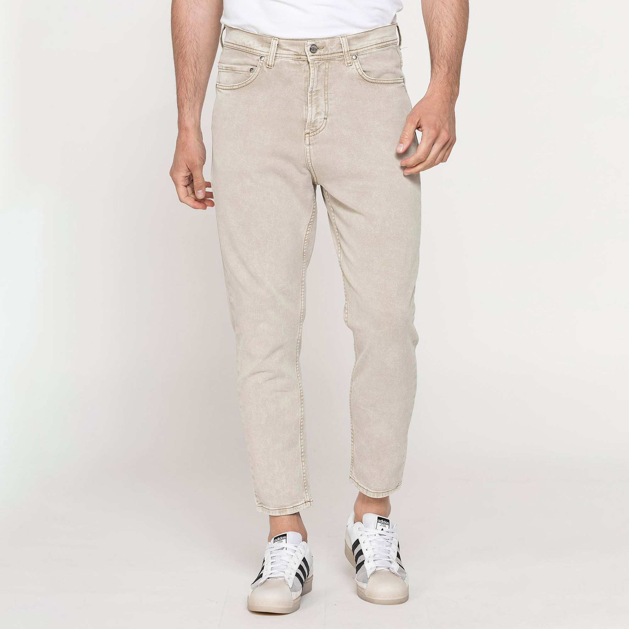 COLOR JEANS UOMO IN BULL DENIM STRETCH MOD. 739 TINTO OLD