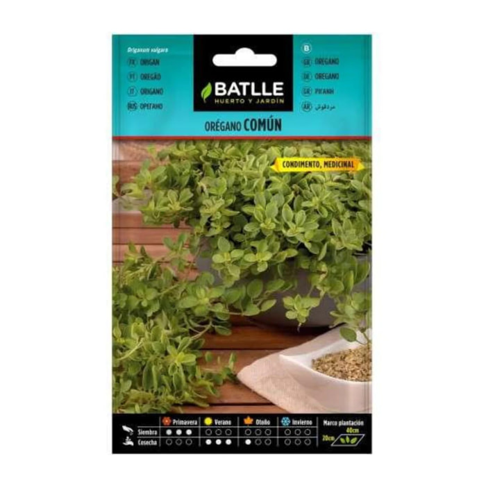 Semillas de Orégano común  Batlle