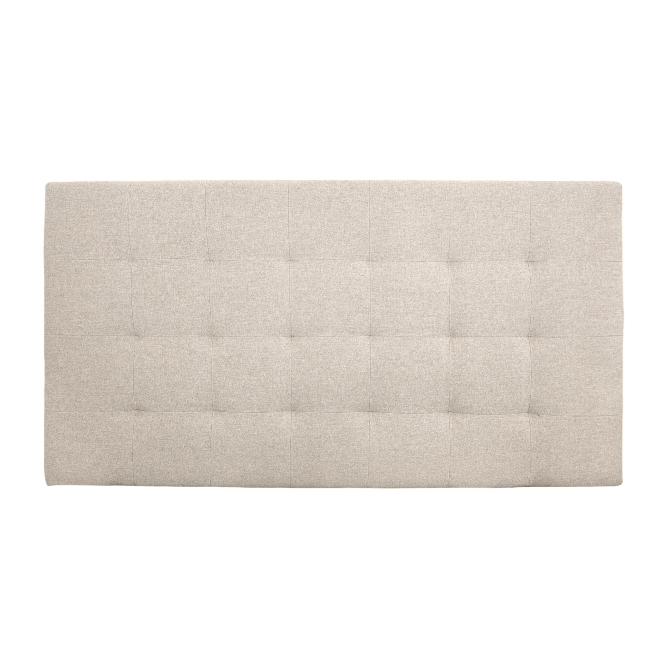 Cabecero tapizado de poliester pliegues en color beige de varias medidas