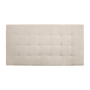 Cabecero tapizado de poliester pliegues en color beige de varias medidas