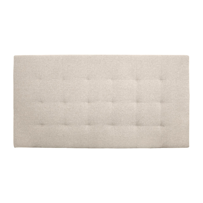 Cabecero tapizado de poliester pliegues en color beige de varias medidas