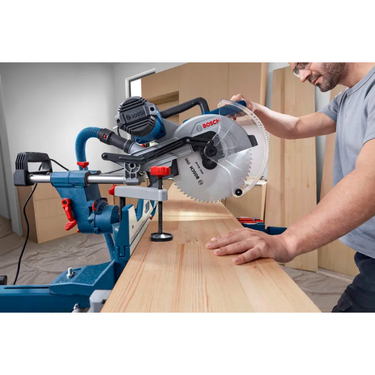 Scie à onglet coulissante GCM 340-305 D Professional - 1800 W - BOSCH - 0601B60000