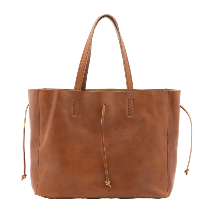 Borsa a spalla  unisex In Vera pelle Made in Italy 30x16x23 cm