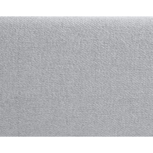 Monet - lit - 160x200 - sommier inclus - en tissu - Gris