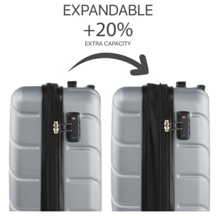 Maleta Abs Grande Dkny Dkny-911 Side Tracked Plata