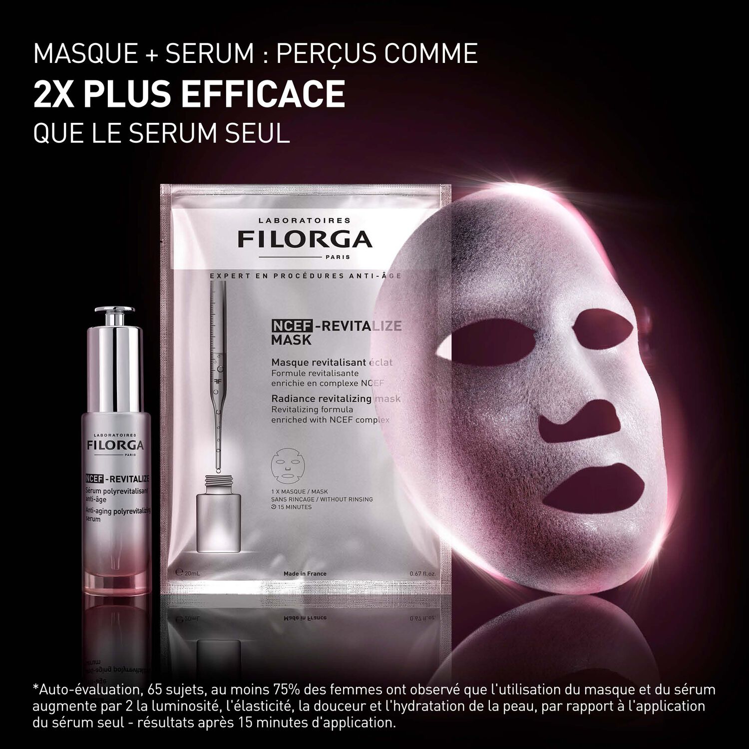 Filorga Ncef-Revitalize Mask - Masque revitalisant éclat enrichie en complexe NCEF 20ml