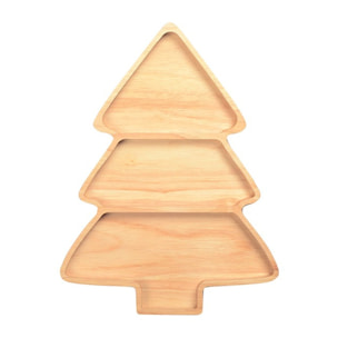 Plateau sapin en bois 3 compartiments