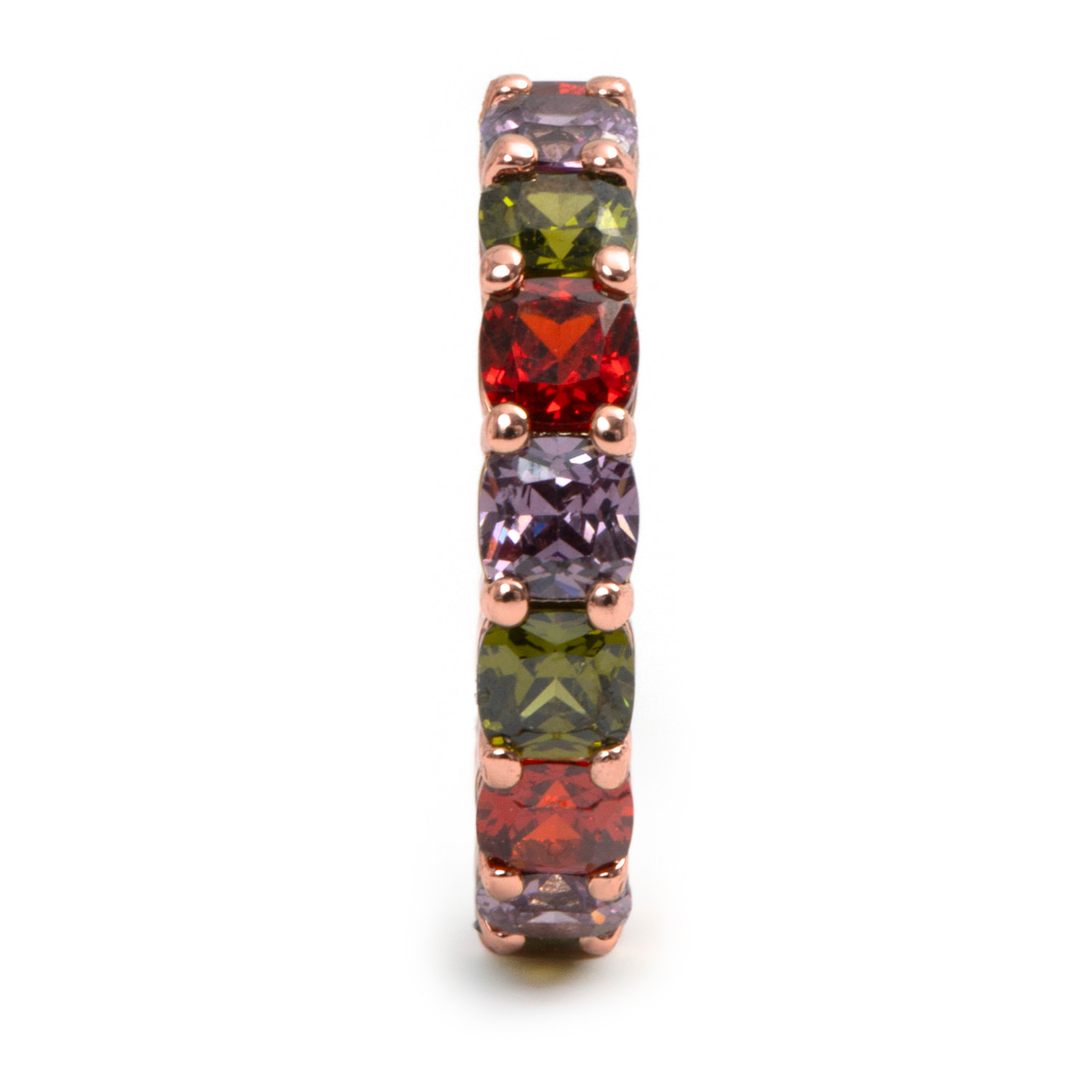 Anillo Lanbyu acabado oro rosa 18k