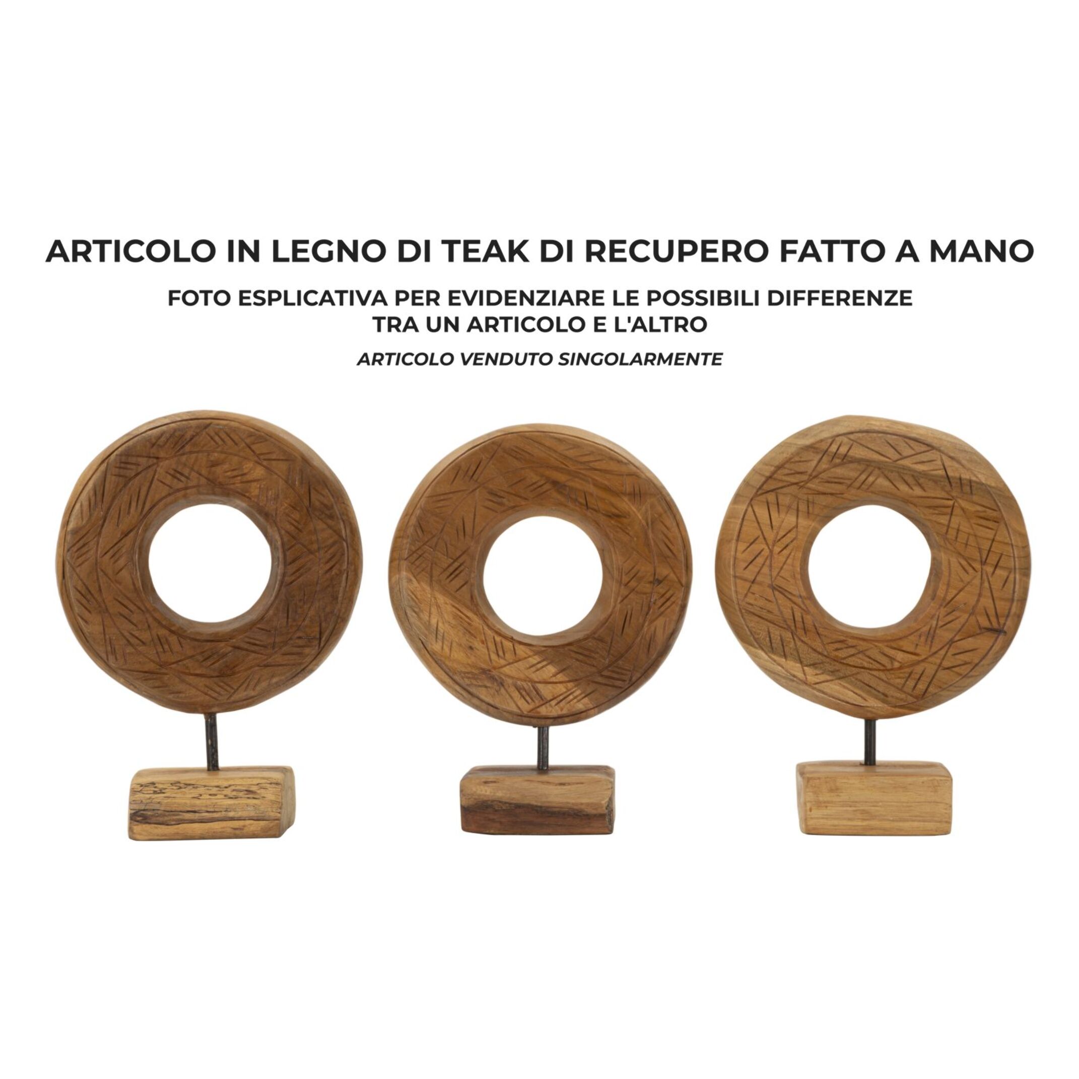 SCULTURA DORAT IN TEAK RIC. CM 20X10X28 (PEZZI UNICI - NON RIP. IN SERIE)