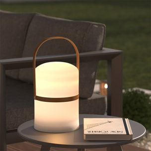 Lampe d'exterieur led "Kiara" blanc H36cm
