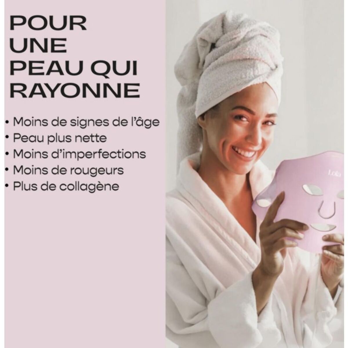 Masque LED LOLA Glow Mask Pink