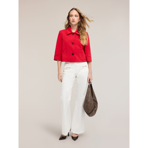 Motivi - Giacca con maniche corte - Rosso