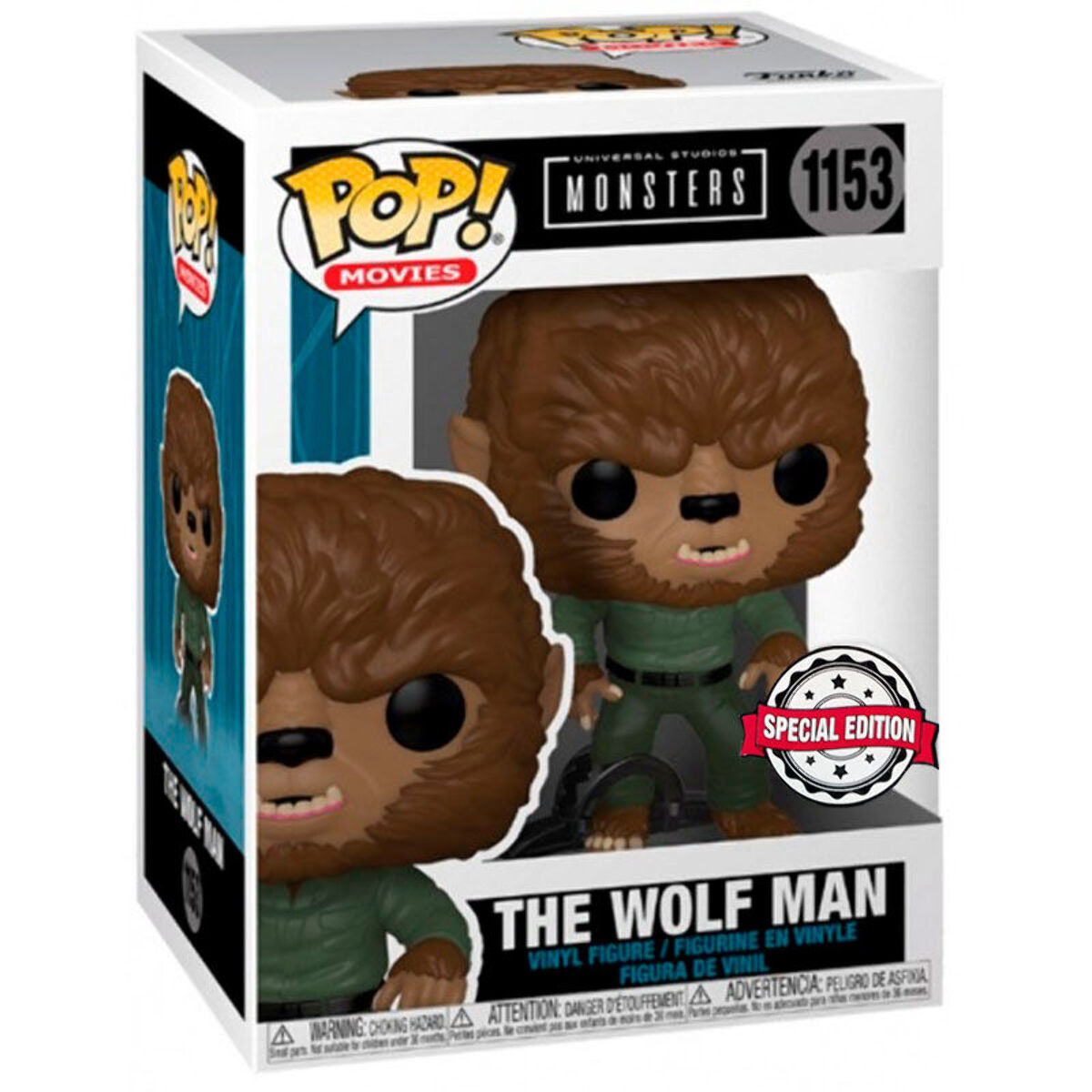 Pop Figura Universal Monsters The Wolf Man Esclusiva Funko