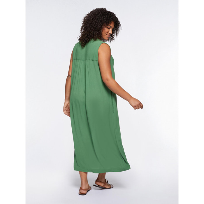 Fiorella Rubino - Vestido largo de crespón - Verde