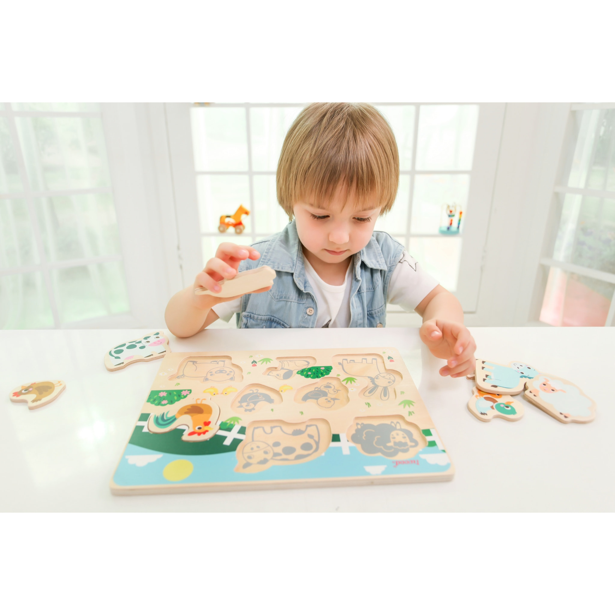 PUZLE DE ANIMALES: GRANJA