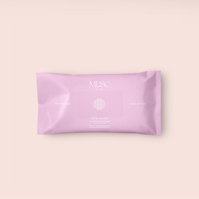 Musc Blanc - Lingettes Intime 30 unités