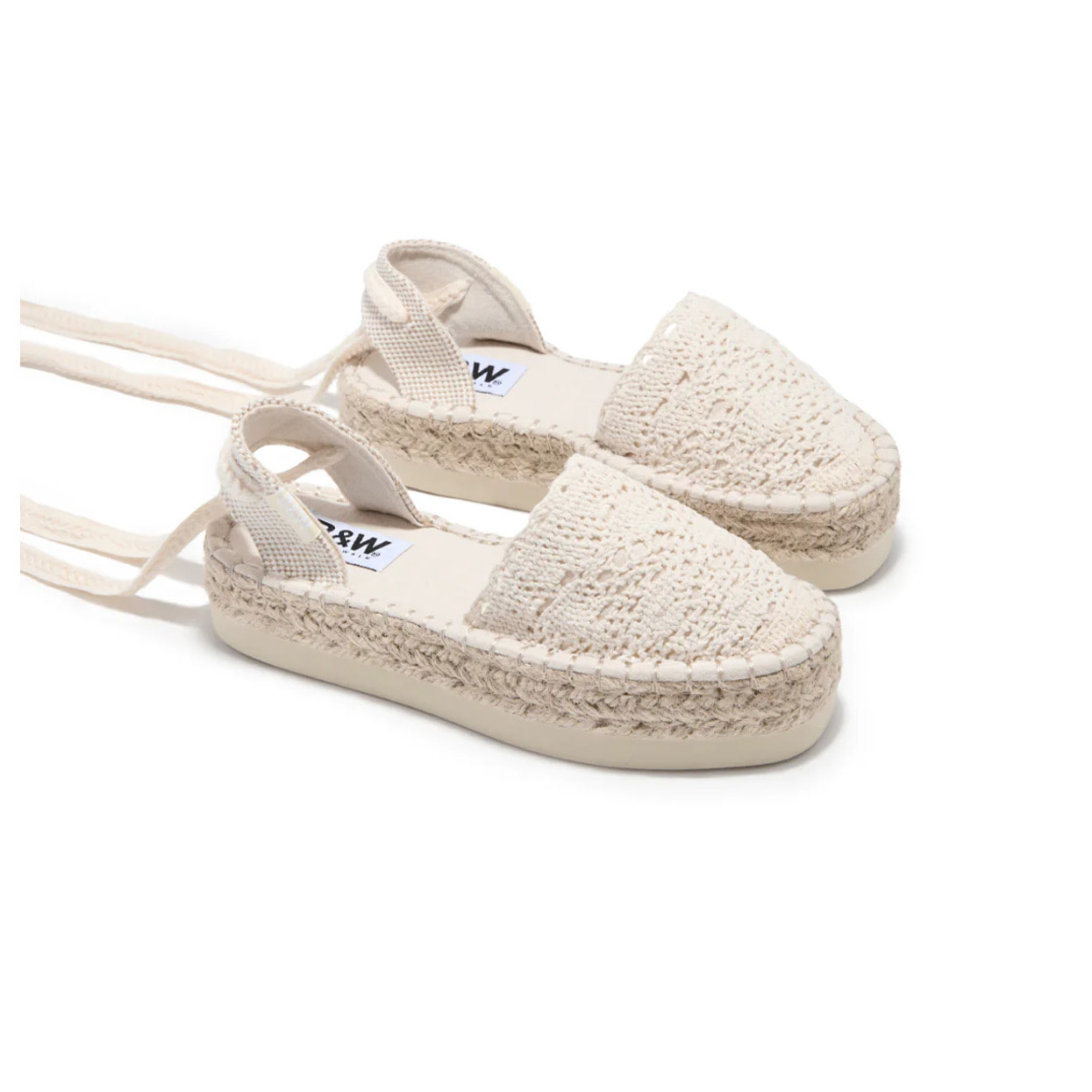 B&W Break&Walk - Sandali estivi in juta con zeppa per donna e bambina