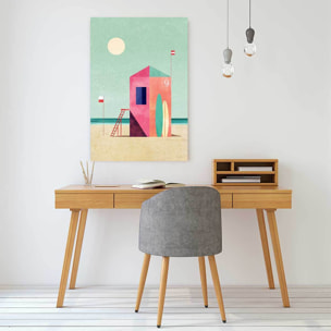 Tableau de la mer surf hut  Toile imprimée