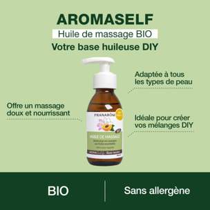 Pranarom - Huile de massage - Bio - 100 ml