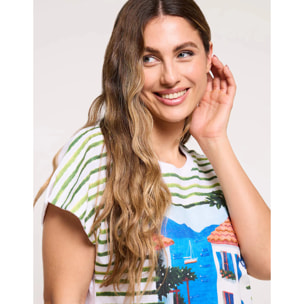 Camiseta Manga Corta Verde - Rolana