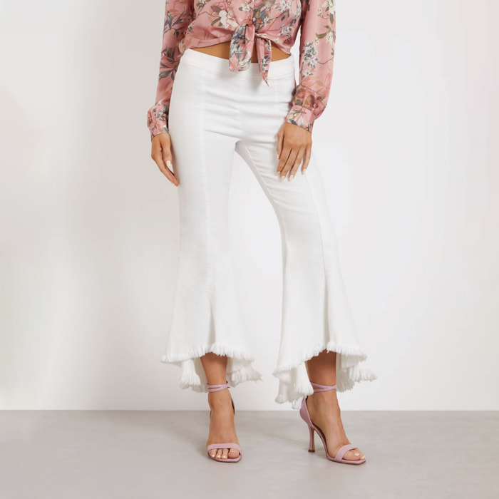 Jeans Sofia - coupe évasée - blanc