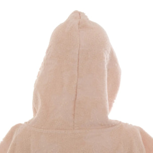 Set Cape et Gant de Bain Enfant Orta 70x55 cm Rose