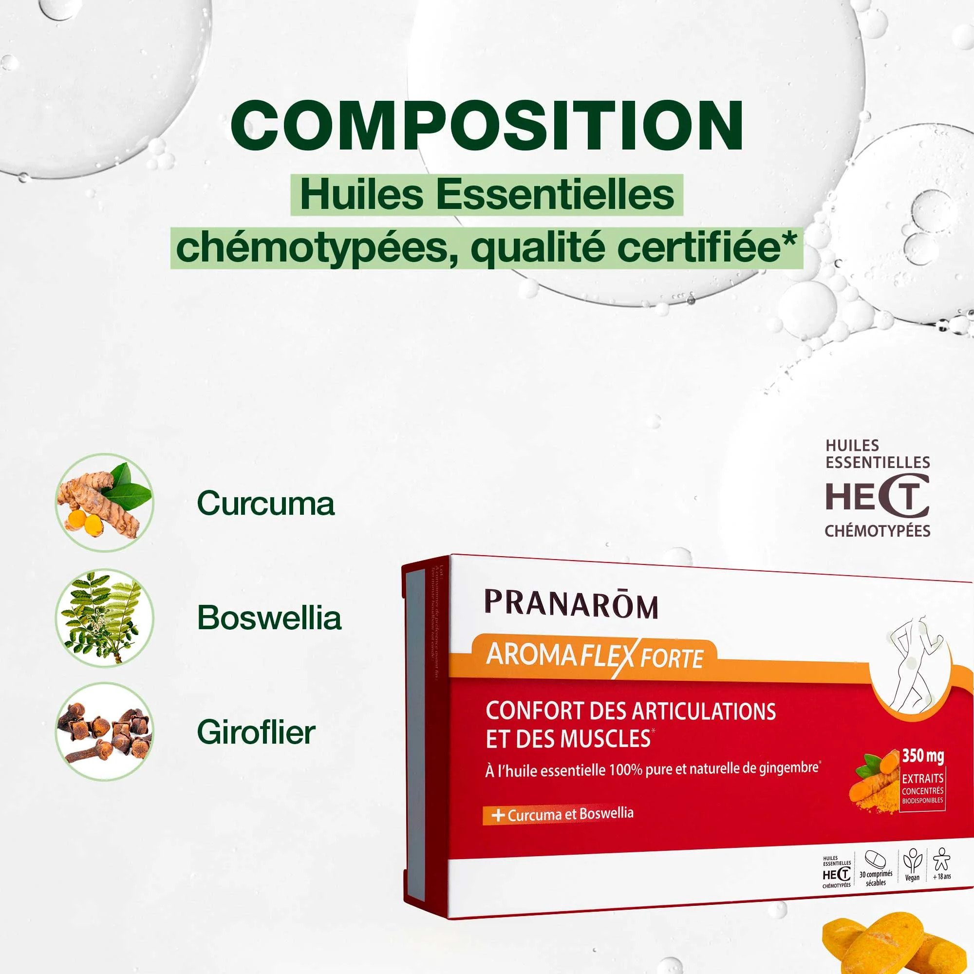 Pranarom - Aromaflex Forte - comprimés pour muscles - 30 capsules