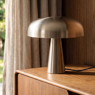 Lampe à poser en métal brossé - Livia