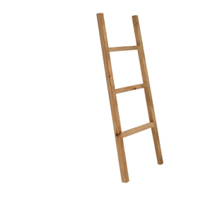 Escalera de madera maciza tono roble oscuro de 41x118cm Alto: 41 Largo: 118 Ancho: 3.5