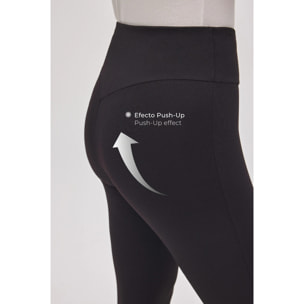 Leggings modellanti svasati effetto push-up neri