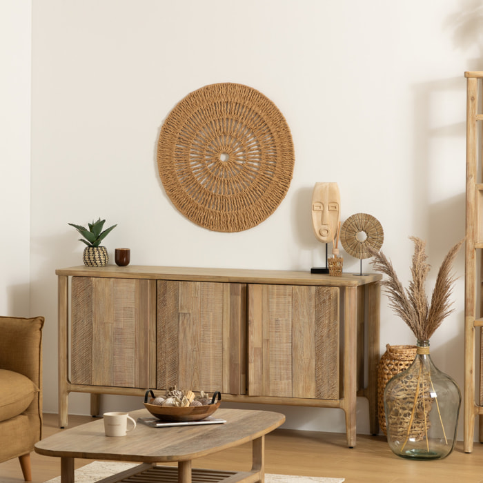 Déco murale "Sea view" - métal et papier - D76 cm