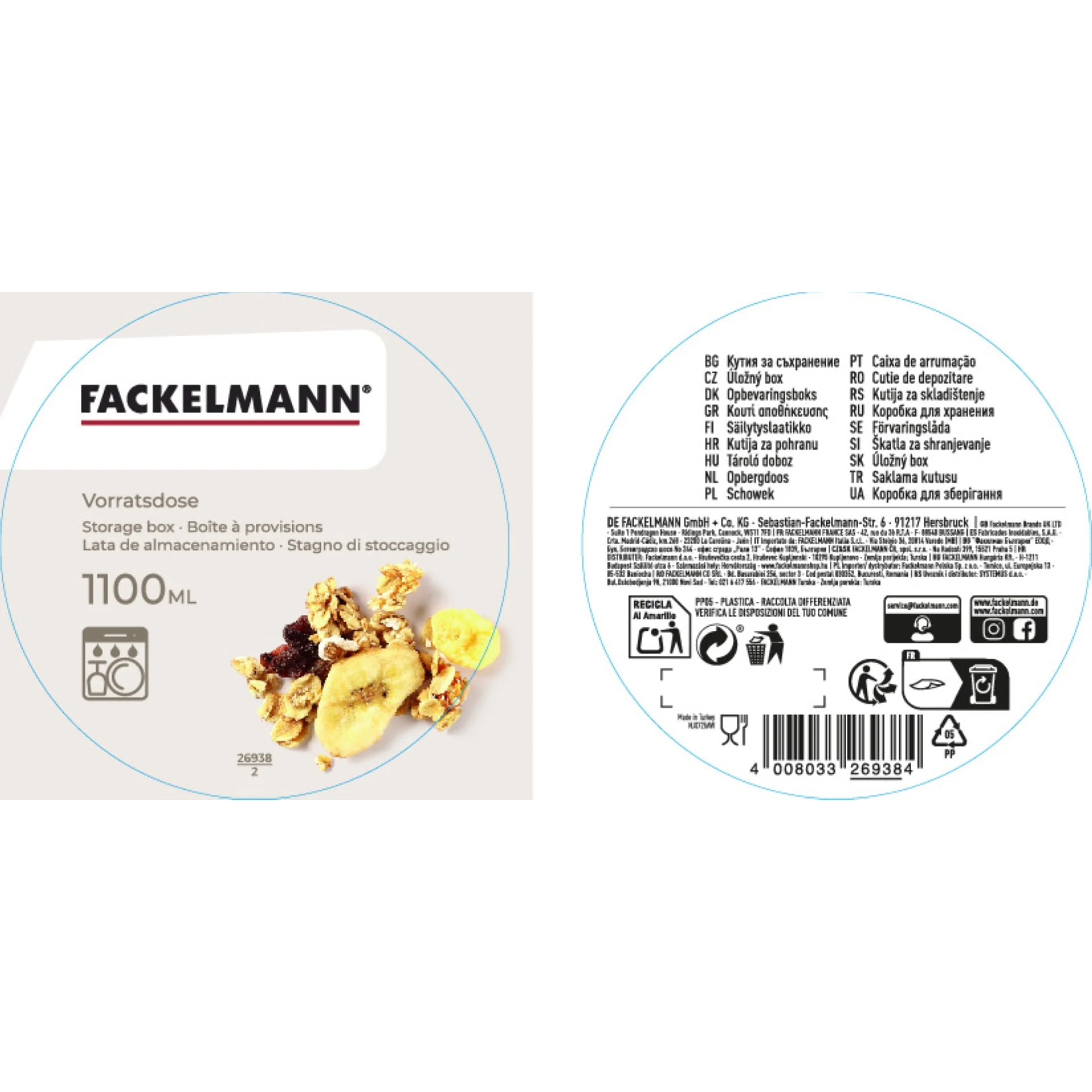 Boite à Provisions Fackelmann Storage
