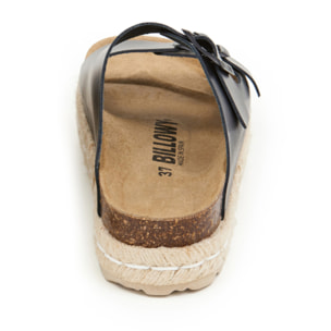 SANDALO CON ZEPPA BILLOWY NERO