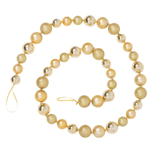 Guirlande boules 2m doré