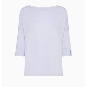 Maglia scollo barchetta in viscosa sostenibile vestibilità over
